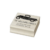 Tampons Encreurs Retro Vintage Truck Family Adresse de retour perso (Tampon)