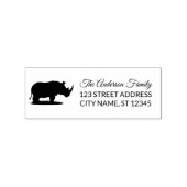 Tampons Encreurs Return Address | Personalized Rhino Silhouette (Impression)