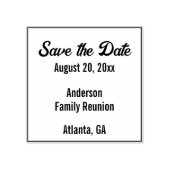 Tampons Encreurs Réunion de famille Enregistrer la date Modèle de t (Impression)