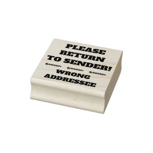 TAMPONS ENCREURS "REVENEZ SVP À L'EXPÉDITEUR !" "DESTINATAIRE FAU