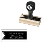 Tampons Encreurs Ribbon et nom de famille du drapeau moderne (Tamponné)