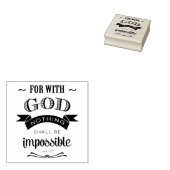 Tampons Encreurs Rien n'est impossible, Luc 1:37 (Tamponné)