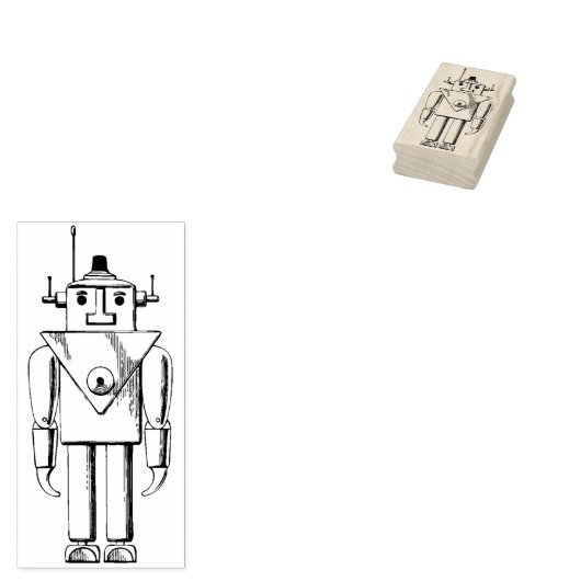 Tampons Encreurs Robot rétro (Tamponné)