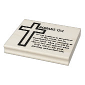 Tampons Encreurs Romains 12:2 NIV Bible Verse Caoutchouc Timbre (Tampon)