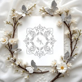 Tampons Encreurs Romantic Chic Wedding Ornate Monogram Initials