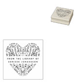 Tampons Encreurs Romantic Lavender Heart From The Library Of Book (Tamponné)