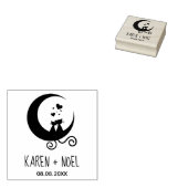 Tampons Encreurs Romantic Moon Funny Kittens Couple (Tamponné)