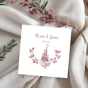 Tampons Encreurs Romantic Wedding Design with Castle and Flowers