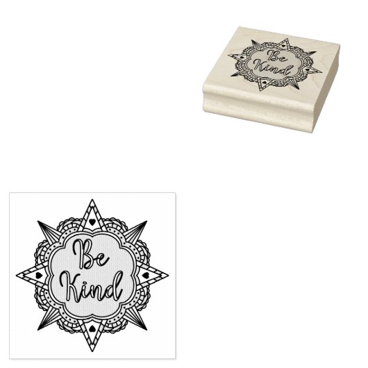 Tampons Encreurs Rose et Mint vert Be Kind (Tamponné)