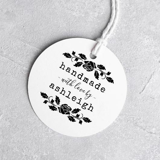 Tampons Encreurs Rose Rustique Gras Fait À La Main Avec Nom D'Amour