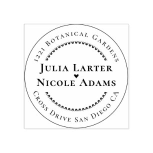 Tampons Encreurs Rose Vert Rose Pétales Fleurs Jardin Mariage