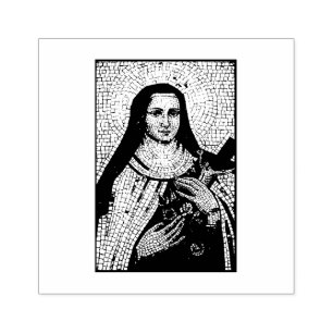 Tampons Encreurs Roses de la religieuse catholique St. Therese Carm