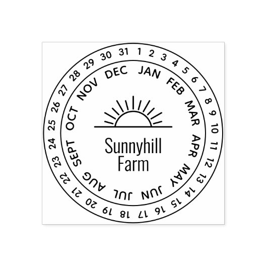 Tampons Encreurs Roue de date de ferme solaire générique (Impression)