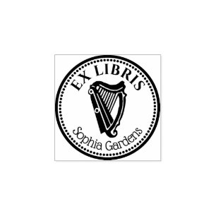 Tampons Encreurs Round Ex Libris - Harpe