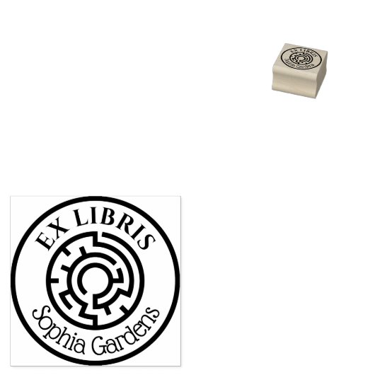 Tampons Encreurs Round Ex Libris Labyrinth (Tamponné)