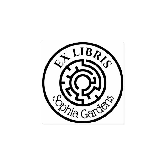 Tampons Encreurs Round Ex Libris Labyrinth (Impression)