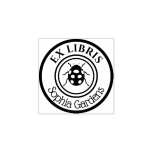 Tampons Encreurs Round Ex Libris Ladybird Motif