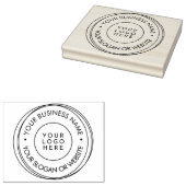 Tampons Encreurs Round Modern Frame Business Custom Logo Website (Tamponné)