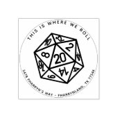 Tampons Encreurs RPG Dés à 20 Faces | Classique Où Nous Roulons Adr (Impression)
