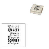 Tampons Encreurs Rubber Stamp & Ink | Santa's Reindeer (Tamponné)