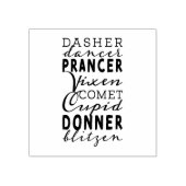 Tampons Encreurs Rubber Stamp & Ink | Santa's Reindeer (Impression)