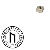 Tampons Encreurs Rune Circle [02. Uruz] Timbre en caoutchouc (Tamponné)