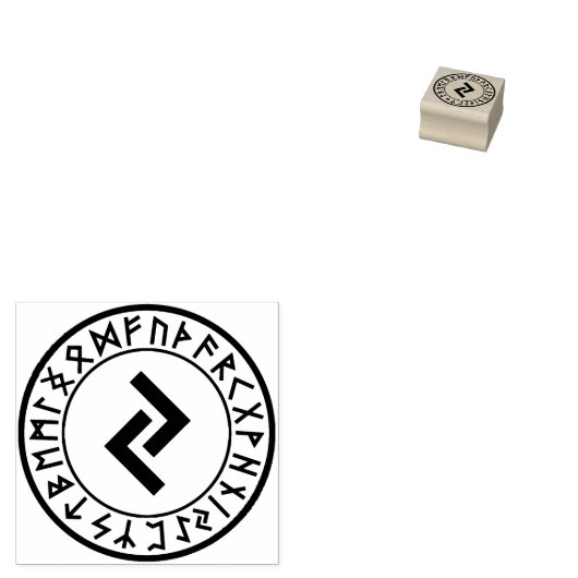 Tampons Encreurs Rune Circle [12. Jera] Timbre en caoutchouc (Tamponné)