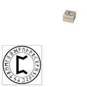Tampons Encreurs Rune Circle [14. Perthro] Timbre en caoutchouc (Tamponné)