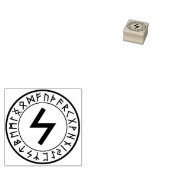 Tampons Encreurs Rune Circle [16. Sowilo] Timbre en caoutchouc (Tamponné)
