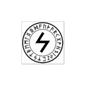 Tampons Encreurs Rune Circle [16. Sowilo] Timbre en caoutchouc (Impression)