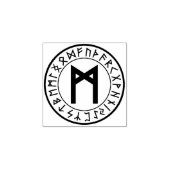 Tampons Encreurs Rune Circle [20. Mannaz] Timbre en caoutchouc (Impression)