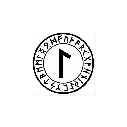 Tampons Encreurs Rune Circle [21. Laguz] Timbre en caoutchouc (Impression)