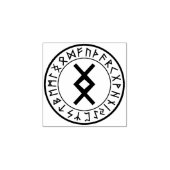 Tampons Encreurs Rune Circle [22. Inguz] Timbre en caoutchouc (Impression)