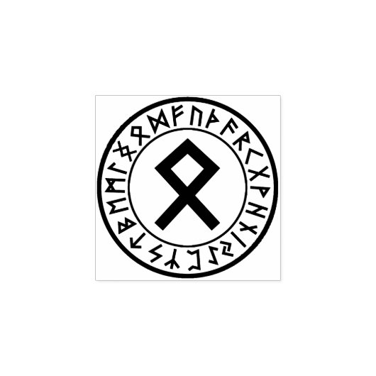 Tampons Encreurs Rune Circle [23. Othala] Timbre en caoutchouc (Impression)