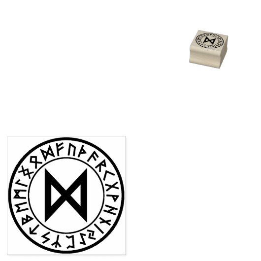 Tampons Encreurs Rune Circle [24. Dagaz] Timbre en caoutchouc (Tamponné)