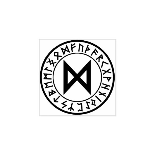 Tampons Encreurs Rune Circle [24. Dagaz] Timbre en caoutchouc (Impression)