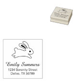 Tampons Encreurs Running Bunny Rabbit Address (Tamponné)