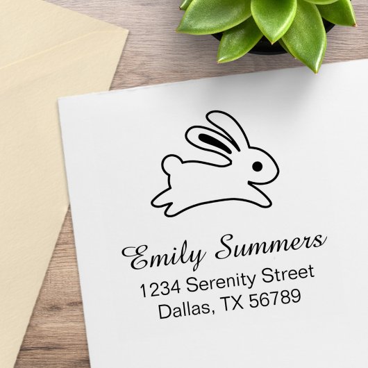 Tampons Encreurs Running Bunny Rabbit Address