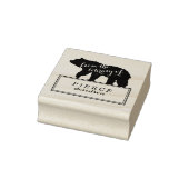 Tampons Encreurs Rustic Bear Kids Boplate Étiquette (Tampon)