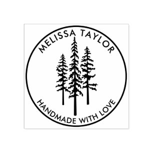 Tampons Encreurs Rustic Créez votre propre arbre à pin Nom de famil