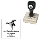 Tampons Encreurs Rustic Duck Hunt Sports Nom de famille Retour Timb (Tamponné)