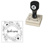 Tampons Encreurs Rustic Floral Adresse de retour (Tamponné)