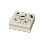 Tampons Encreurs Rustic Marié Couple Mountain Canoe Adresse (Tampon)
