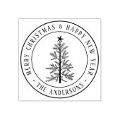 Tampons Encreurs Rustic Merry Christmas Pine Tree (Impression)