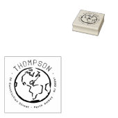 Tampons Encreurs Rustic Modern Earth Americas Adresse de retour (Tamponné)