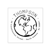 Tampons Encreurs Rustic Modern Earth Americas Adresse de retour (Impression)