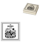 Tampons Encreurs Rustic Modern Mountains Custom (Tamponné)