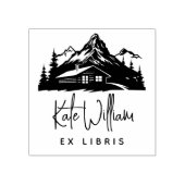 Tampons Encreurs Rustic Mountains & Pines Ex libris (Impression)