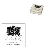 Tampons Encreurs Rustic Pine Cone Fir Holidays Adresse de retour (Tamponné)