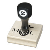 Tampons Encreurs Rustic Pineappy Initial Logo Mariage d'entreprise (Tampon)